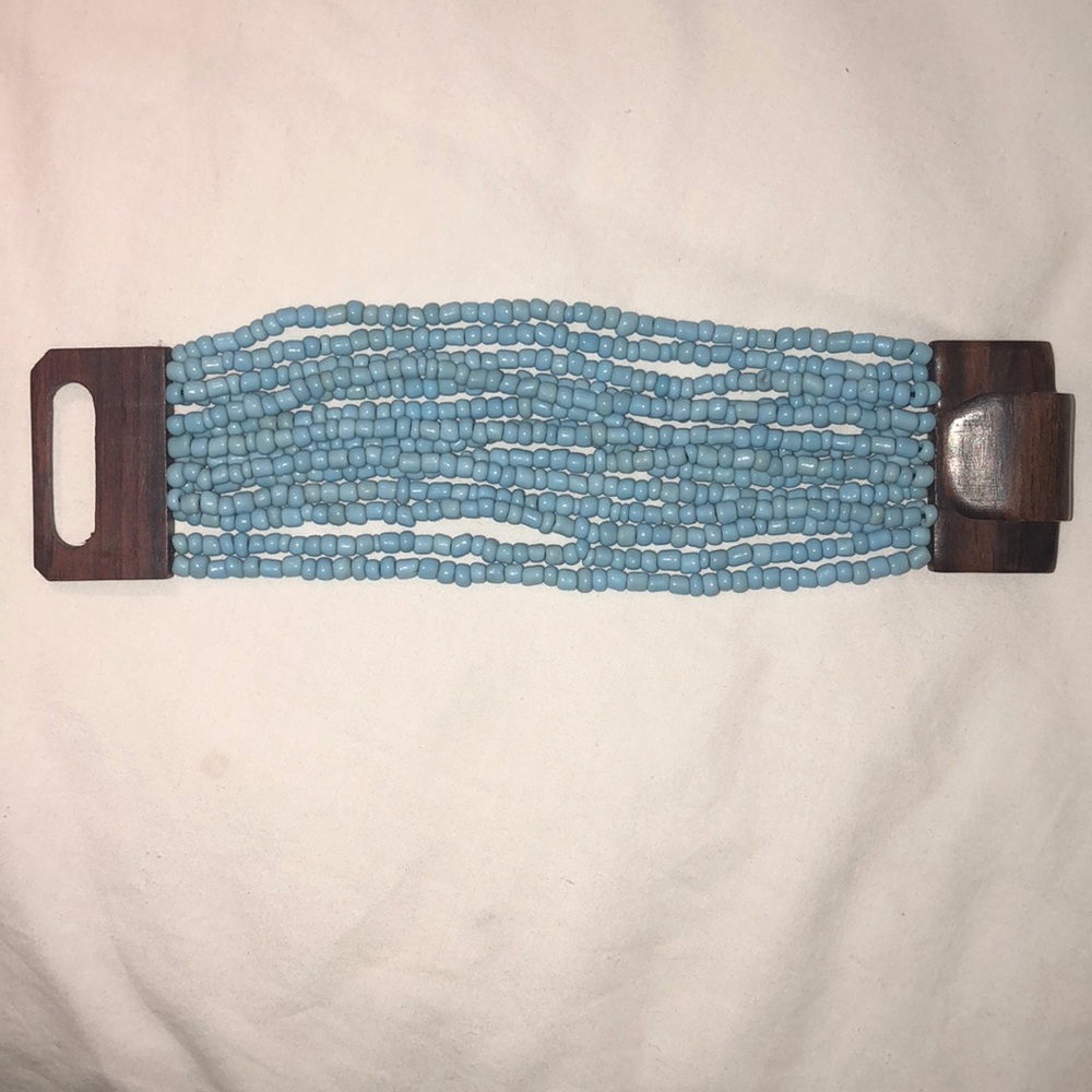 Light Blue Beaded Bracelet